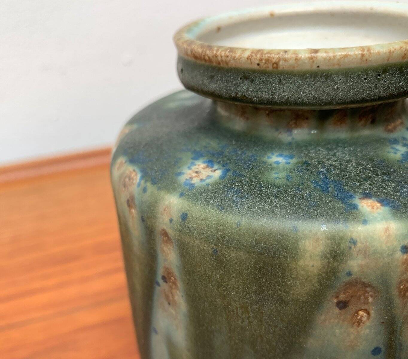 Mid-Century Minimalist Studio Pottery Vase by Rolf Weber for Rolf Weber Steinzeug, 1960s