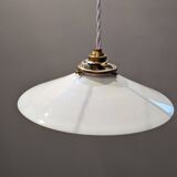 White opaline pendant light, 1930
