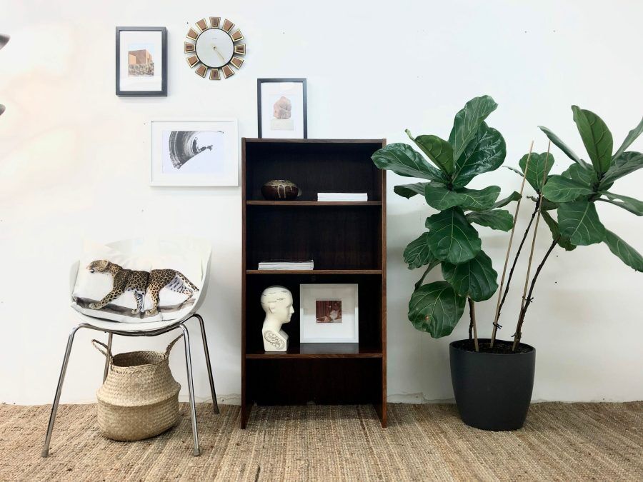 Scandinavian library in rosewood 60.5 cm