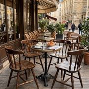 4 western-style bistro chairs in beech wood