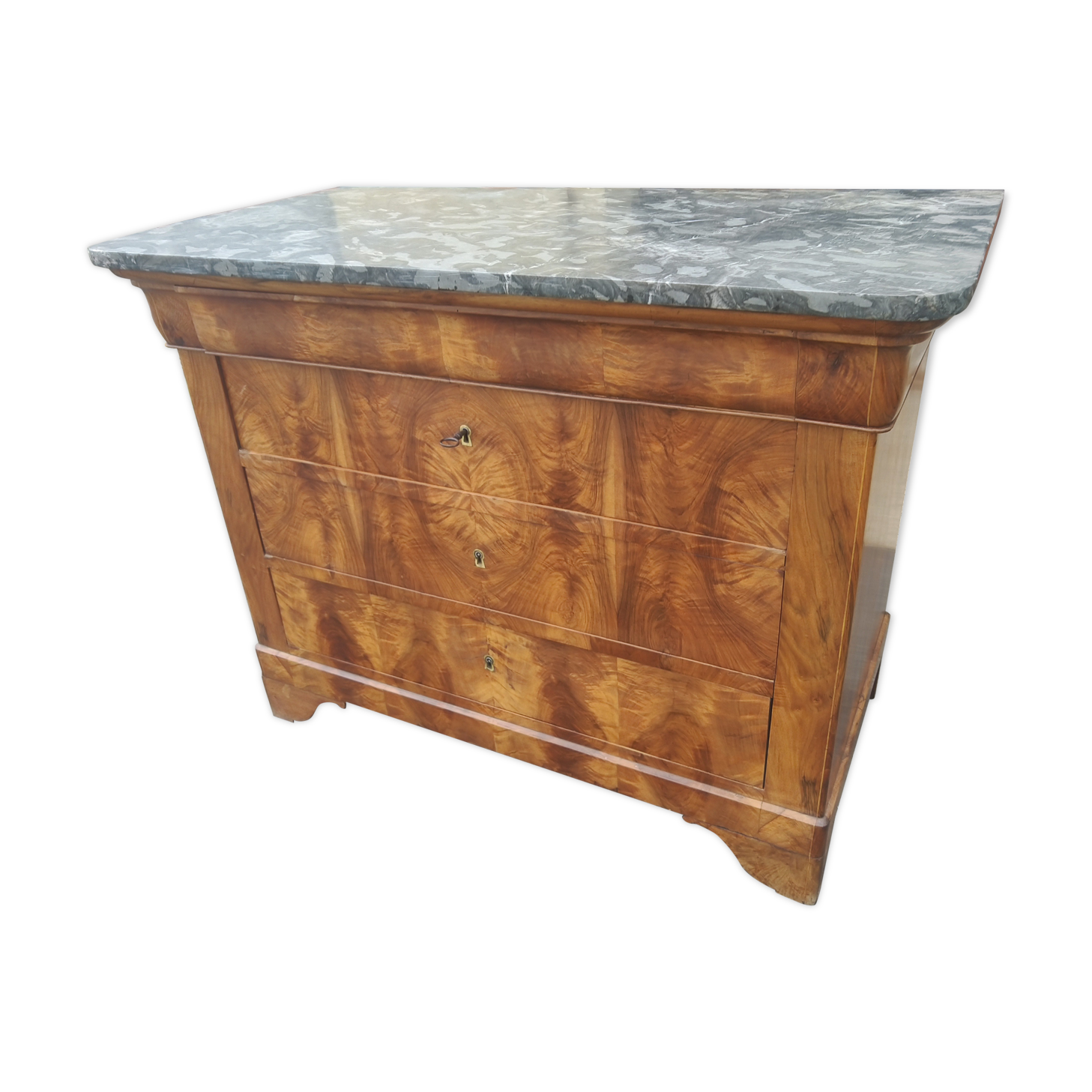 Medieval dresser Louis-Philippe in walnut