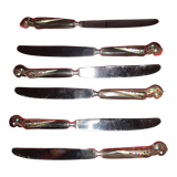 6 knives with zoomorphic bird handles