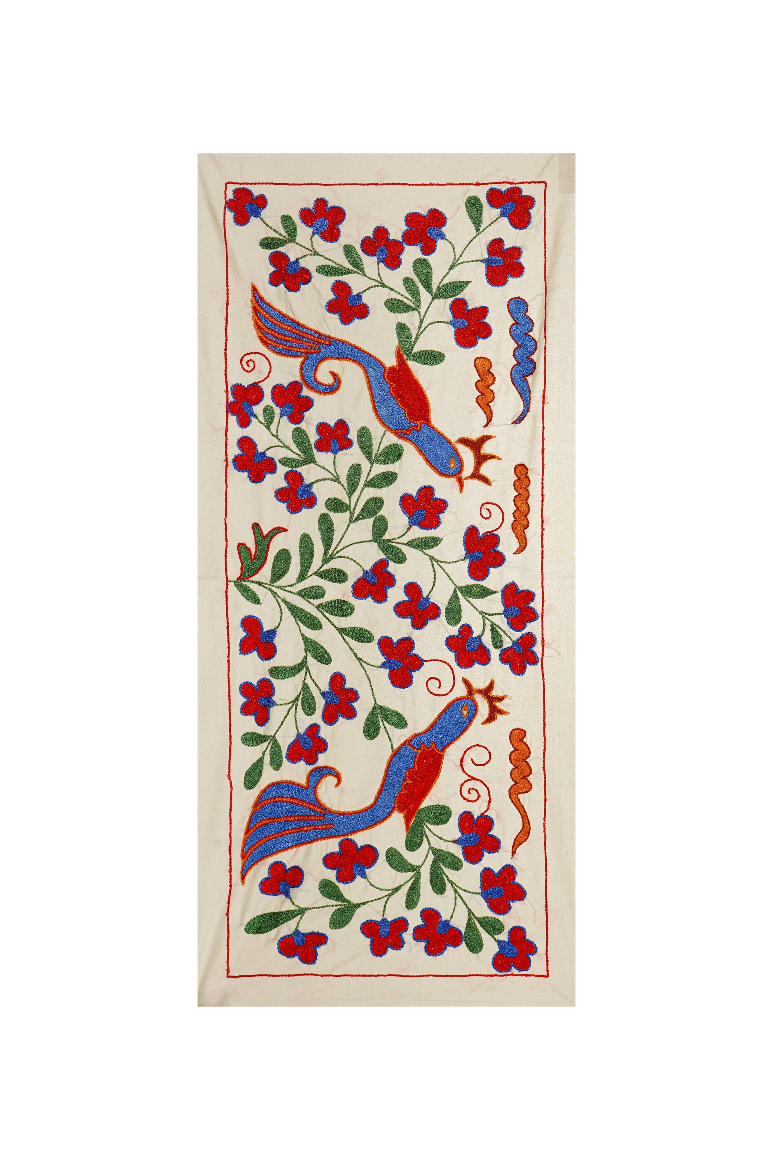 Tapis turc vintage noué à la main 45x96cm