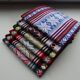 6 serviettes de table trame lin/coton colorées 48 x 32