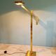 Brass articulated chandelier with counterweight, Hollywood Regency style, 1970-80.
