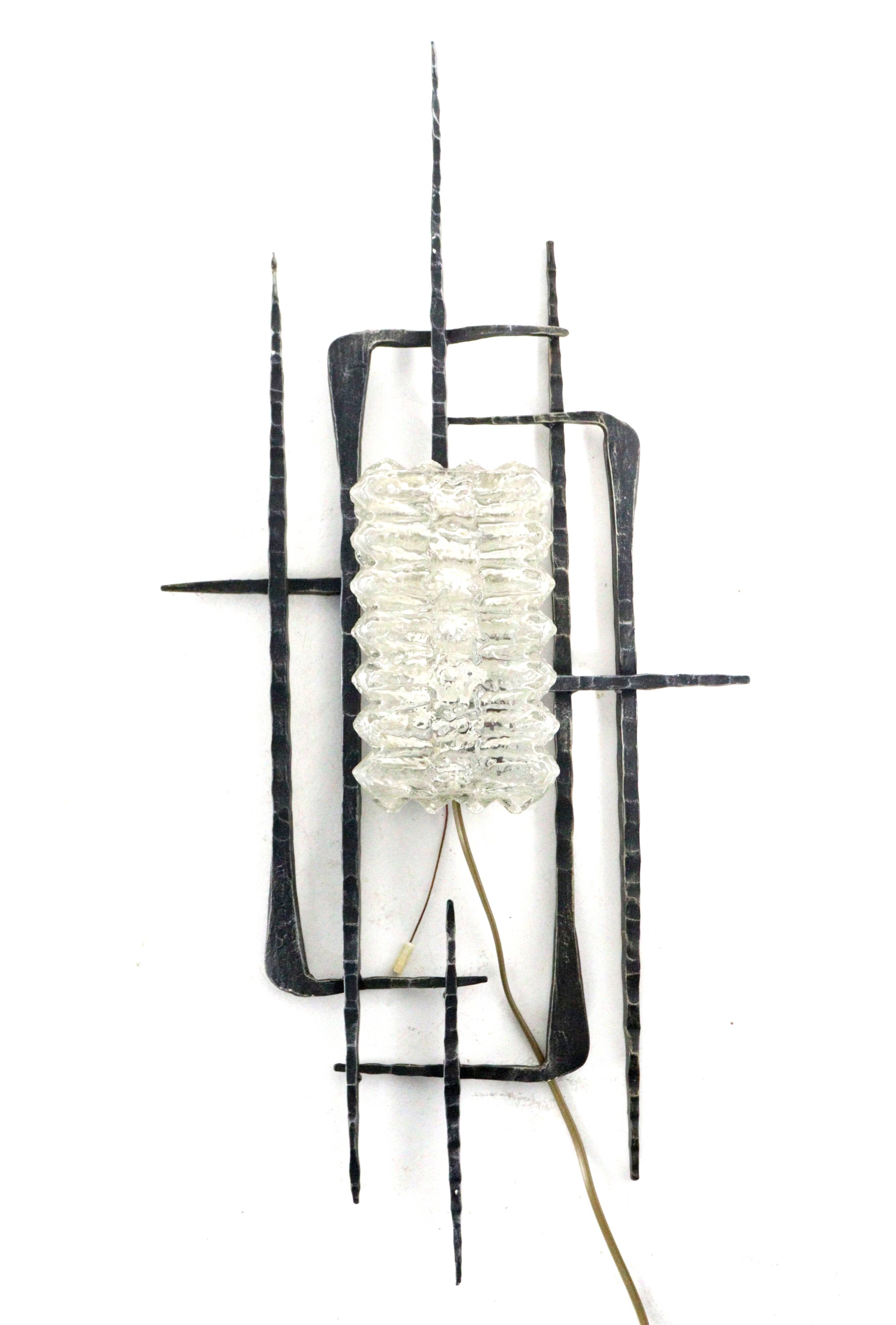 Brutalist vintage wall lamp