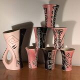 Vintage Vallauris Orangeade Set Signed, 1950-1960