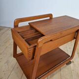 Mid-century modern teak bar trolley, 1960s