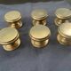 6 antique bronze handle buttons