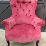 Ancien fauteuil capitonné Napoléon III