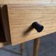 Bureau vintage pied compas en chêne