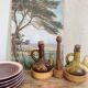 Set of 15 cm ceramic bread plates
