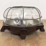 Brown Industrial Bakelite Wall or Ceiling Light, 1970s