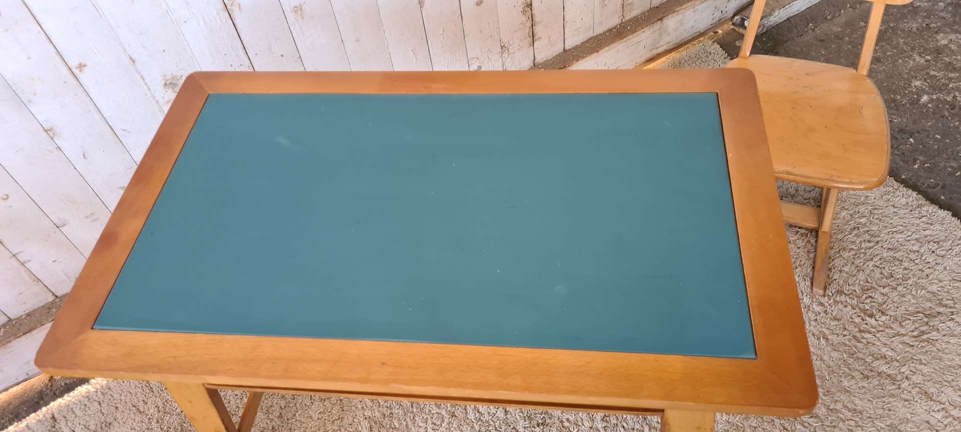 Vintage desk and school chair