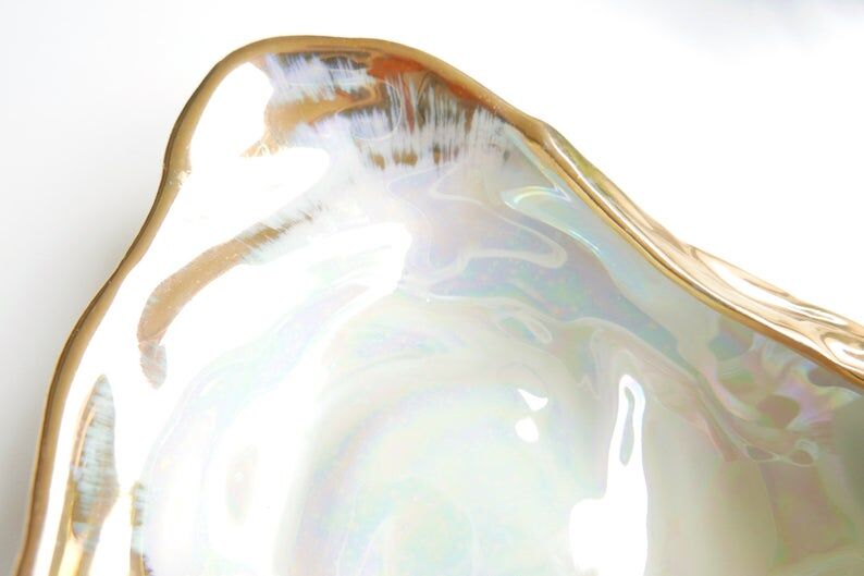 Ceramic "oyster" butter, 1960s