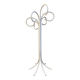 Original white lacquered metal coat rack from the 1980s