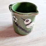 Milk pot bird glazed earth Savoie
