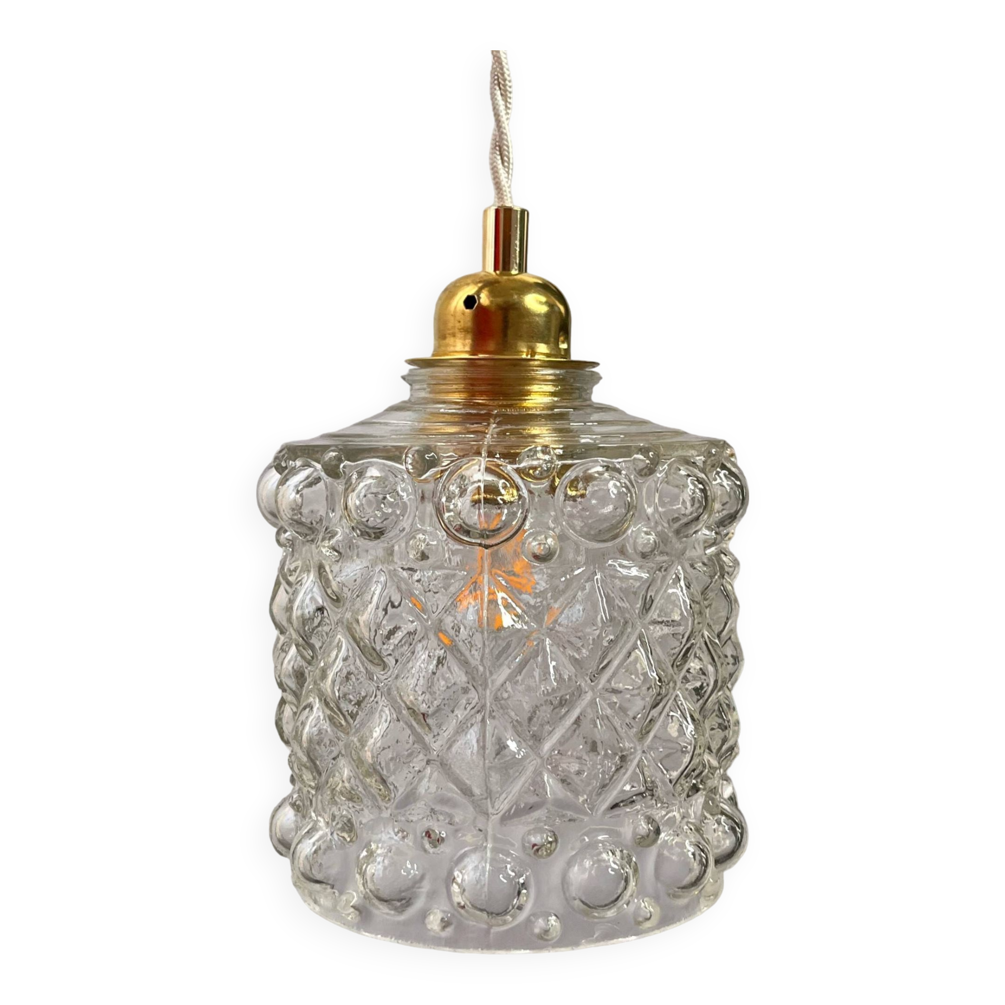 Bubble glass pendant light - Béa model