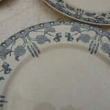 4 assiettes plates Sarreguemines U&Cie modèle noisette