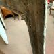 Facade of regency chimney in oak patinated 18th century chimney