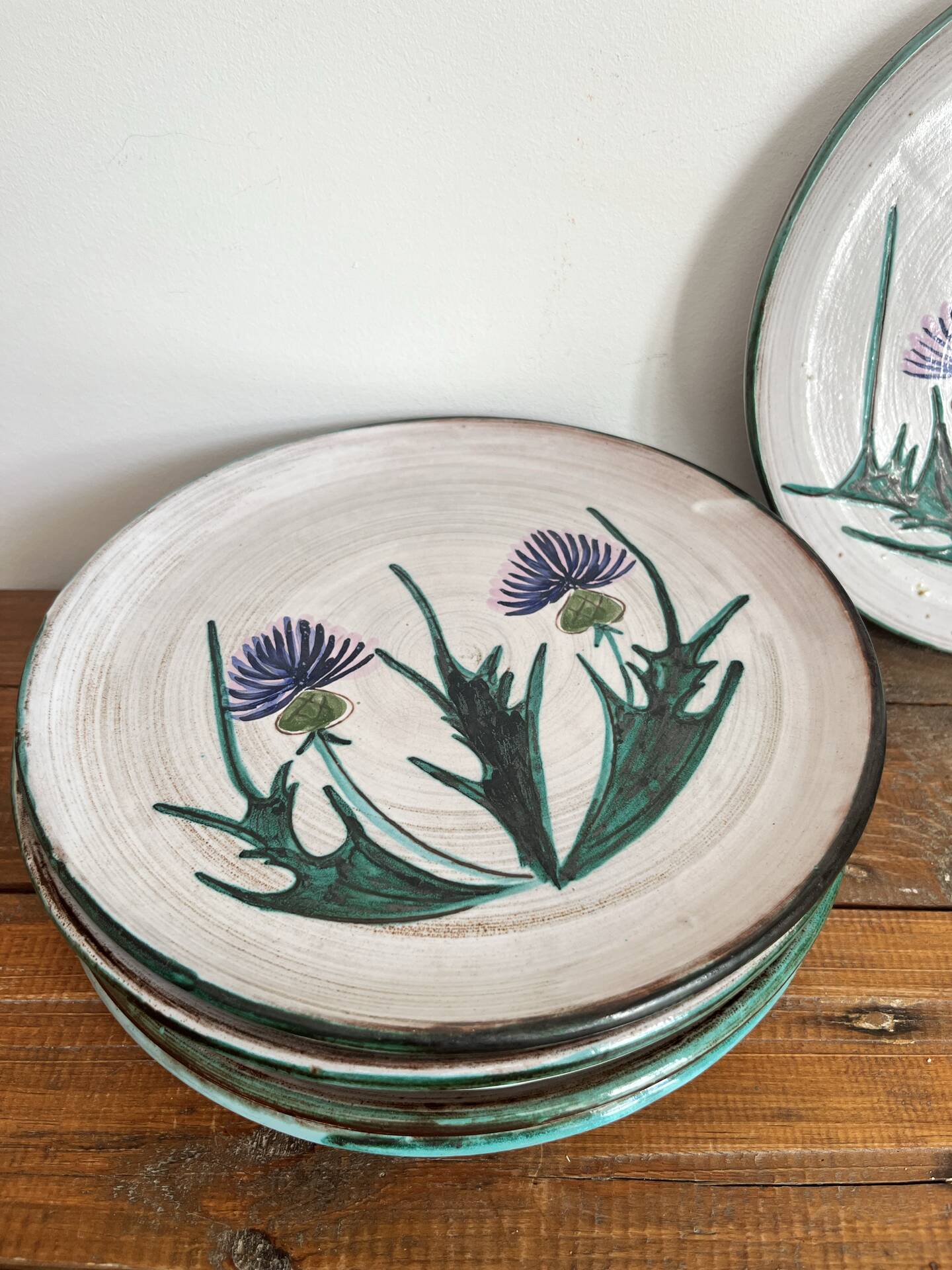 6 flat plates Vallauris