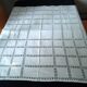 Small old linen tablecloth with days 1.09 x 1.14 m