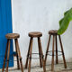 Set of 3 wooden stools