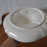 Aperitif tray in porcelain gilded decoration Villeroy & Boch 50s/60s