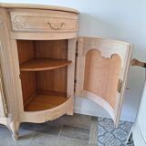 Low buffet in renovated solid cherry wood – Revisited Louis XV style – 250 cm