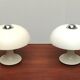 Mid-century German mushroom table lamp from the Space Age, by Kontakt-Werkstätten / Staff, 1960s, set of 2.