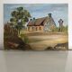 Tableau maison bretonne et calvaire