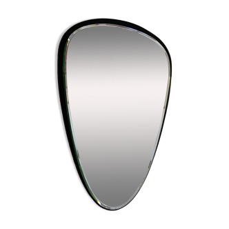 Vintage 1960s asymmetrical rearview mirror - 55 x 38 cm