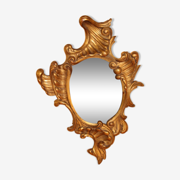 Miroir Italien Rococo d'époque XVIIIeme - 78x53cm