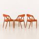 Kai Kristiansen chairs model 31, set of 3, Denmark 1960s