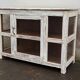 Small old white wooden display case