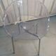 Transparent armchair Robbi Cantarutti, Sintesi, "Orbit Large", Made in Italy.