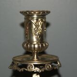 Rare pair of 19th century bronze candlesticks