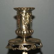 Rare pair of 19th century bronze candlesticks
