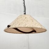 Wood and wool suspension from the mid-century, 1960s.
