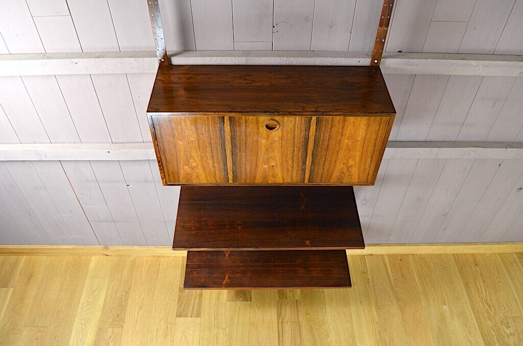 Danish wall system in Rio Poul Cadovius rosewood 1960