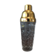 Crystal and gold plated glass shaker from val saint lambert
