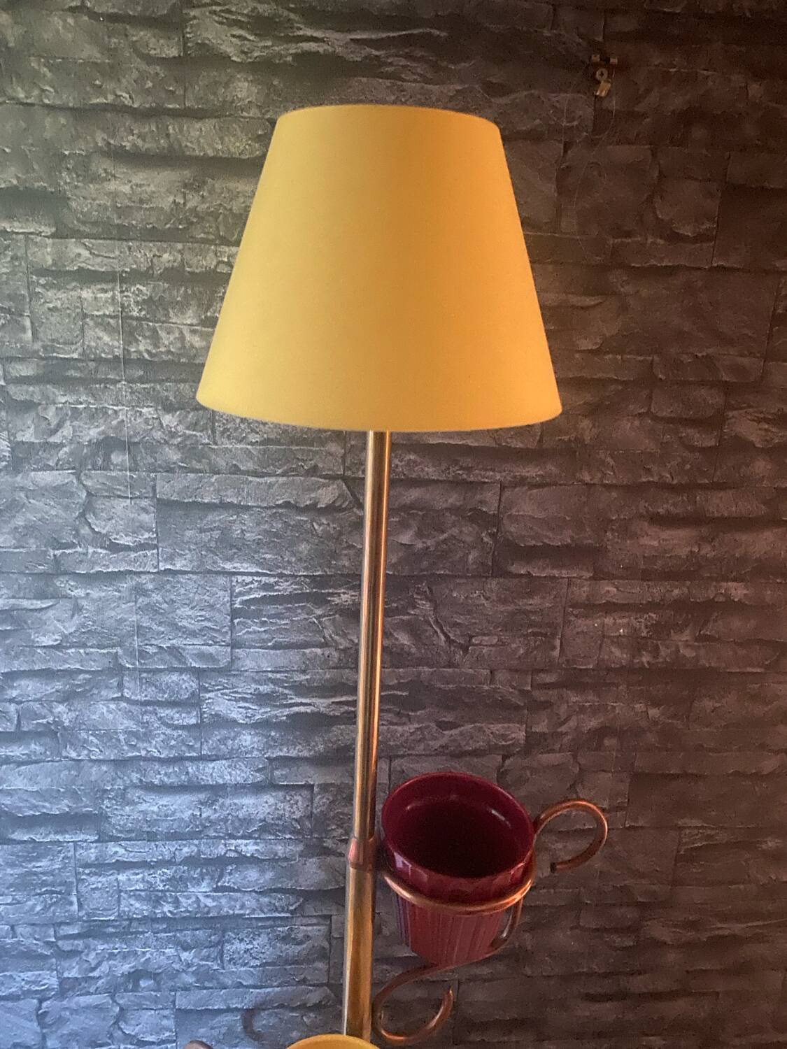 Very beautiful vintage plant stand lamp