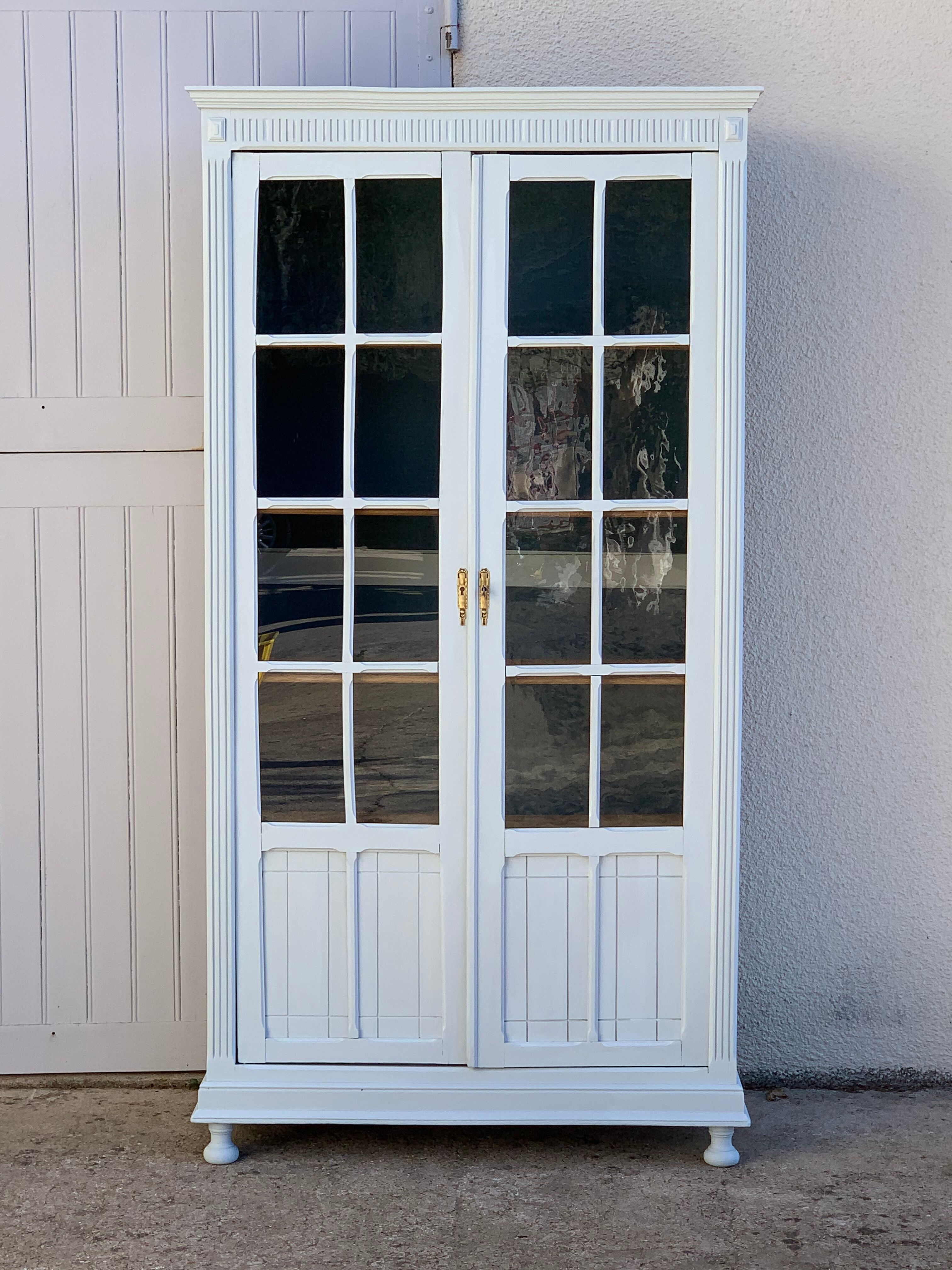 Glass-glazed Parisian wardrobe 1920