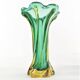 Vase Murano Sommerso, design moderne du milieu du siècle, en verre, conçu par F. Poli, Italie, années 1950.
