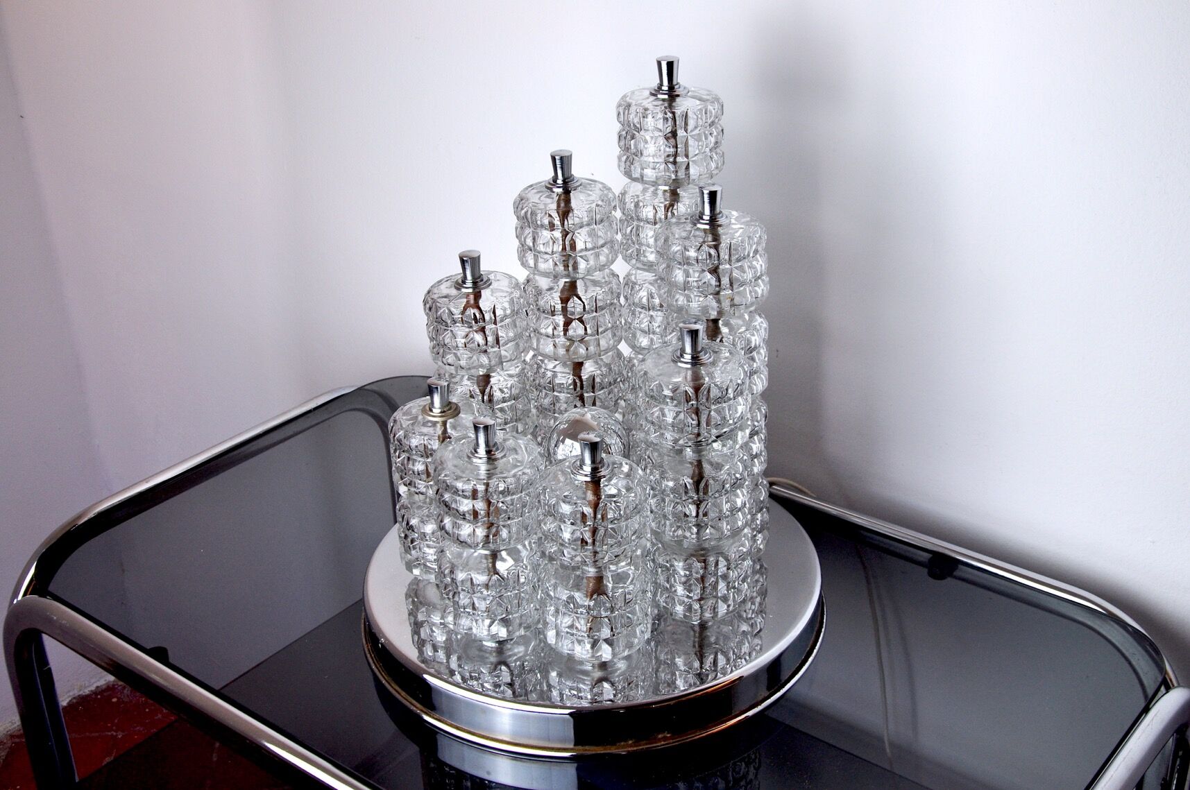 Spiral lamp of The House of Sciolari, Italy, 1970