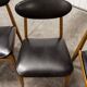 6 Teak chairs with oval back