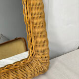 Wicker mirror