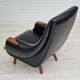 1970s, Danish design by Henry Walter Klein for Bramin Møbler, armchair in original good condition.