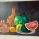 Huile sur toile nature morte