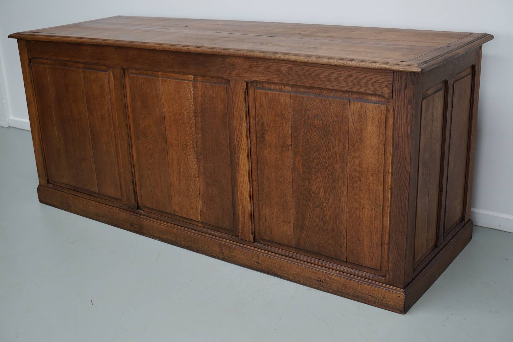 Antique French Oak Apothecary / Filing Cabinet / Kitchen Island, 1920/30s